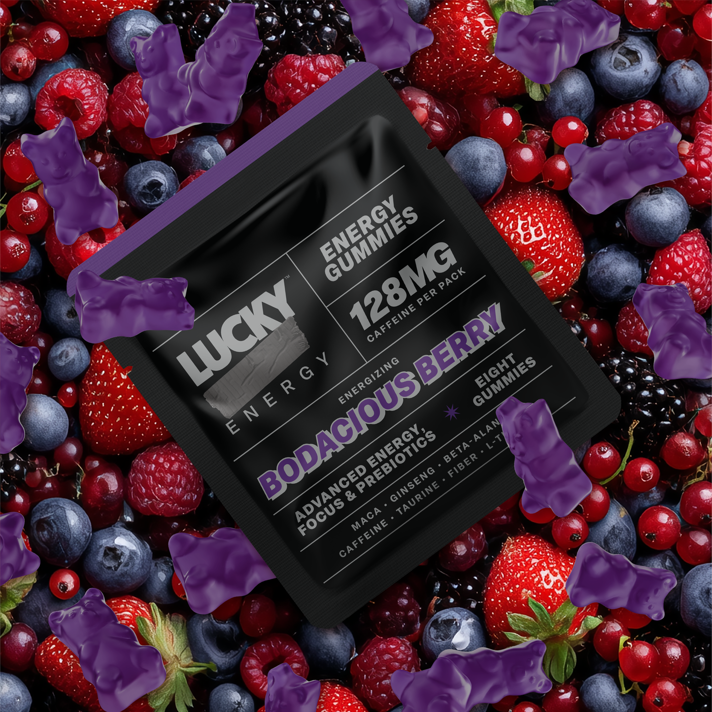 Daily Energy Gummies (Bodacious Berry) - 10 Pack