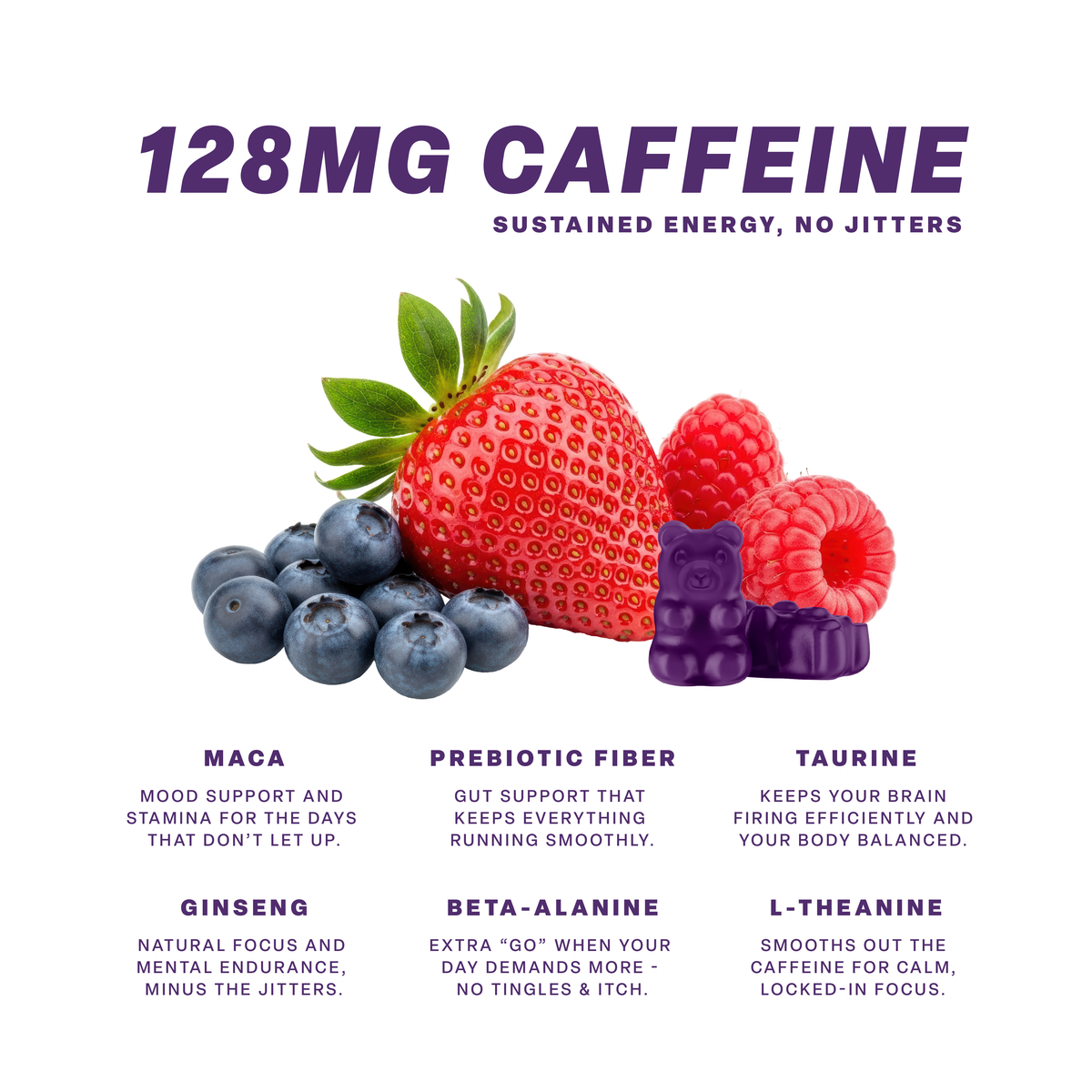 Daily Energy Gummies (Bodacious Berry)